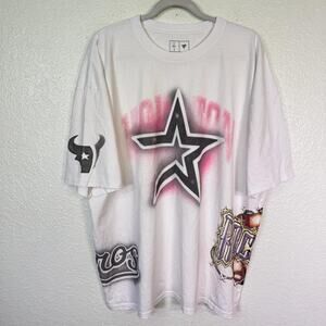 Travis Scott Cactus Jack Shirt XXL Fanatics Fest Exclusive Houston Teams Tee